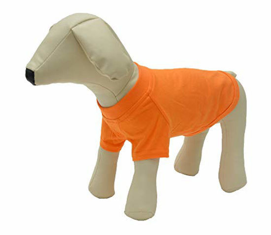 Picture of Lovelonglong 2019 Pet Clothing Dog Costumes Basic Blank T-Shirt Tee Shirts for Small Dogs Orange L