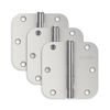 Picture of Schlage 3.5" Door Hinge with 5/8" Radius Round Corner in Bright Chrome (3-Pack)