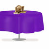 Picture of Purple 6 Pack Premium Disposable Plastic Tablecloth 54 Inch. x 108 Inch. Rectangle Table Cover by Grandipity