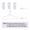 Picture of Trgowaul Velvet Hangers Clips 20 Pack, Pants Hangers Velvet Clips, Strong Finger Clips Perfect for Thin Velvet Hangers (White Clips 20)