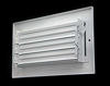 Picture of 8" X 6" 1-Way AIR Supply Grille - Vent Cover & Diffuser - Flat Stamped Face - White [Outer Dimensions: 9.75"w X 7.75"h]