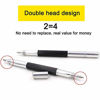 Picture of Double head Tungsten Caride Tip Scriber, 9.5 mohs hardness Engraving pen 4 Pack Comparable to diamond hardness for Glass Metal Wood Ceramics Stone Por (2.8)