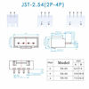 Picture of CQRobot 450 Pieces 2.54mm JST-XA JST Connector Kit. 2.54mm Pitch Female Pin Header, JST XA 2/3 / 4 Pin Housing JST Adapter Cable Connector Socket Male and Female, Crimp DIP Kit.