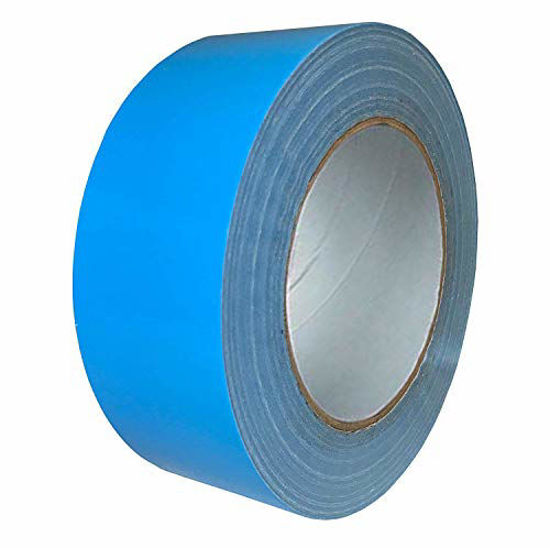 Picture of Exa Duct Tape 1.88 Inches x 60 Yards, Duct Tape for Crafts, Extra Strength, No Residue, DIY, Repairs, Indoor Outdoor Use, Book Repair, Must Have Garage Tool (1.88 X 60 Yards) (Light Blue)