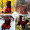 Picture of PAWZ Road Dog Coat Plaid Dog Sweater British Style Dog Vest Windproof Dog Jacket Dog Winter Clothes for Small Medium Large Dogs Red Medium