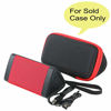 Picture of co2CREA Hard Travel Case Replacement for OontZ Angle 3 Bluetooth Portable Speaker (Black Case + Inside Red)