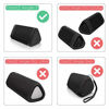 Picture of co2CREA Hard Travel Case Replacement for OontZ Angle 3 Bluetooth Portable Speaker (Black Case + Inside Red)