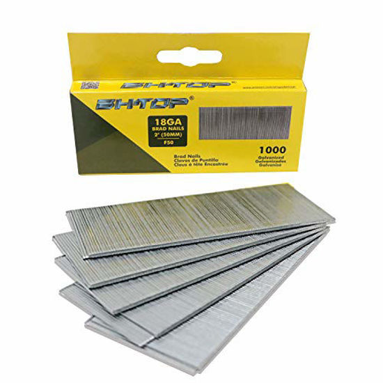 Picture of BHTOP F50 2" 18 Guage Galvanized brad Nails (1000-Pack)