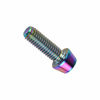 Picture of Wanyifa Titanium Ti M6 x 10 16 18 20 25 30 35 40 45 50 55 60 65mm Allen Hex Screw Socket Cap Tapered Bolt pack of 4 (M6x18mm, Rainbow)