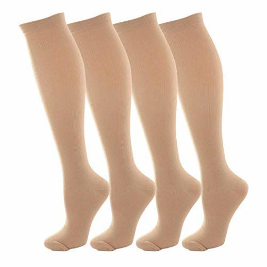 Picture of NOVAYARD Compression Socks for Women and Men Support Graduated 15-20 mmHg Medias De Compresion Mujer(4 Pairs)