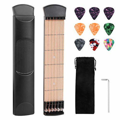 Picture of Pocket Guitar Practice Neck, 6 Fret Portable Guitar Chord Practice Tool for Beginner