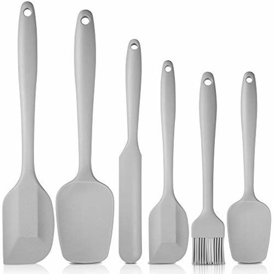 High Quality Grey Silicone Spatula Set Of 6 With Premium Rubber Spatulas  Silicone Heat Resistant Kitchen Utensils Silicone - Buy High Quality Grey Silicone  Spatula Set Of 6 With Premium Rubber Spatulas