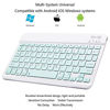 Picture of Ultra-Slim Bluetooth Keyboard Portable Mini Wireless Keyboard Rechargeable for Apple iPad iPhone Samsung Tablet Phone Smartphone iOS Android Windows (10 inch Light Green)