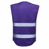 Picture of Shine Bright High Visibility Safety Vest with Reflective Strips, Breathable Mesh, Purple, Size Large