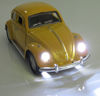 Picture of Berry President Classic 1967 Volkswagen Vw Classic Beetle Bug Vintage 1/32 Scale Diecast Metal Pull Back Car Model Toy for Gift/Kids (Yellow)