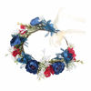 Picture of DDazzling Women Flower Headband Wreath Crown Floral Wedding Garland Wedding Festivals Photo Props (C Rose)