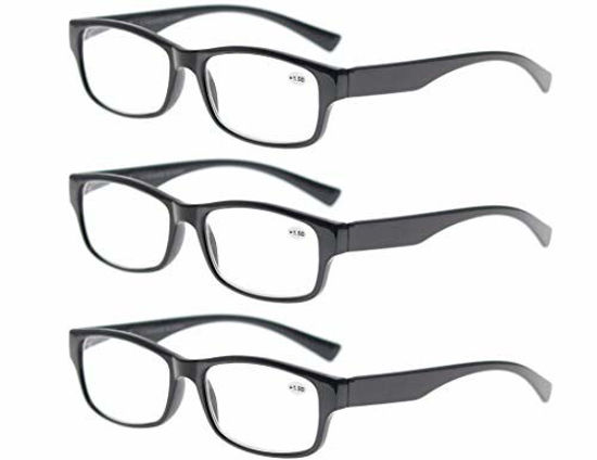 Picture of MODFANS Set of Reading Glasses 1.75 for Men Women Readers with Comfortable Spring Hinge Stylish Look with Pouch