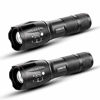 Picture of LED Emergency Handheld Flashlight with Adjustable Focus, Water Resistant, 5 Modes, Best Tactical Flashlight for Emergency, Camping and Fishing, 2 Pack