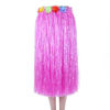 Picture of Hawaiian Luau Hula Grass Skirt with Large Flower Costume Set for Dance Performance Party Decorations Favors Supplies (32" - Pink)