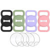 Picture of Dog Collar Tag Holder Compatible with Apple Airtag Case 4 Pack, Airtag GPS Finder Dog Cat Collar Pet Loop, Id Label for Dog 4 Pack Silicone Cover Holder for Air Tag with Hd Screen Protector