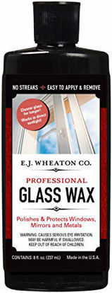 Picture of E.J. Wheaton Co. Glass Wax, Polishes and Protects Windows, Mirrors and Metal Surfaces, Dries Chalk White, Easy to Apply and to Remove, Made in USA