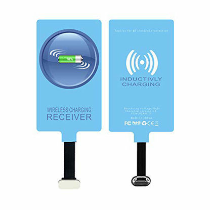 Picture of IVY QI Wireless Charging Receiver Adapter with Fast&Smart Microchip Technology for Samsung Galaxy A11/A21/A51/A71/A12/A02s/A32/A52/A31 Type-C