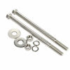 Picture of 4 Sets 3/8-16 x7" Hex Head Screws Bolts, Nuts, Extra-large and Thick Flat & Lock Washers, Half Threaded, Stainless Steel 18-8, Bright Finish