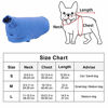 Picture of Small Dogs Fleece Dog Sweatshirt - Cold Weather Hoodies Spring Soft Vest Thickening Warm Cat Sweater Puppy Clothes Sweater Winter Sweatshirt Pet Pajamas for Small Dog Cat Puppy (Large, Sky Blue)