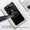 Picture of iPhone 12 Case, Robot Finger iPhone 12 Pro Cases for Men Boys, Pattern Design Shockproof Anti-Scratch Organic Glass Case for Apple iPhone 12/iPhone 12 Pro 6.1-inch Vertical Middle Finger