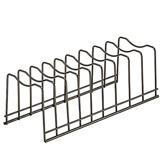 Picture of Pot&Pan Lid Rack Holder Organizer, Rest Cutting Board, Baking Sheet, Stainless Steel, Satin Nickel