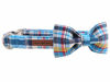 Picture of Unique style paws Plaid Dog Collar with Bow Pet Gift Adjustable Soft and Comfy Bowtie Collars for Small Medium Large Dogs