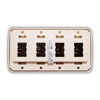 Picture of American Technology Components Quad SPST On-Off Switch with Bezel, 12-Volt, for RV, Trailer, Camper (Almond)