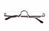 Picture of VISENG 2 Pack Vintage Alloy Half Moon Reading Glasses Women Men Slim Half Frame Lens Readers Glasses +2.25