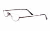 Picture of VISENG 2 Pack Vintage Alloy Half Moon Reading Glasses Women Men Slim Half Frame Lens Readers Glasses +2.25