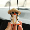 Picture of Swinging Duck Car Hanging Ornament, Cute Car Hanging Accessories for Rear View Mirror, Car Pendant Sunglasses Duck Hanging Swing