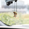 Picture of Swinging Duck Car Hanging Ornament, Cute Car Hanging Accessories for Rear View Mirror, Car Pendant Sunglasses Duck Hanging Swing