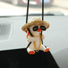 Picture of Swinging Duck Car Hanging Ornament, Cute Car Hanging Accessories for Rear View Mirror, Car Pendant Sunglasses Duck Hanging Swing