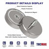 Picture of THCMAG Neodymium Round Base Cup Magnets- 70 lbs Pulling Force - 1.26"(32mm) Pack of 6 with Countersunk Hole,Mounting Screws,Strong,Industrial Strength Rare Earth Magnets for Home,Kitchen,Workplace