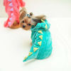 Picture of DELIFUR Dinosaur Dog Halloween Costume Pet Dino Hoodie for Small Dogs Cats (XS, Green)