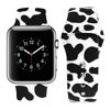 Picture of Vozehui Replacement Band Compatible with iWatch Cow Print 41/38/40/42/44/45mm Band, Cute Cow Pattern Print Silicone Sports Band for iWatch Series 7/SE/6/5/4/3/2/1,Suitable for Boy Girl Woman Man(M/L)