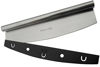 Picture of Checkered Chef Pizza Cutter Rocker - 14 Inch Mezzaluna Knife w/ Blade Cover - Pizza Slicer & Scraper