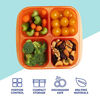 Picture of EasyLunchboxes - Bento Snack Boxes - Reusable 4-Compartment Food Containers for School, Work and Travel, Set of 4, (Jewel Brights)