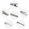 Picture of Elcoho 200 Pieces Metal Hair Clips Single Prong Curl Clips Silver Alligator Section Clips with Teeth Hairbow Accessory for Women Girls