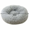 Picture of ZEJEUER Soft Washable Comfortable Pet Bed Round Nest Sleeping Sofa for Cats and Dogs GS010 (Diameter:19 inches (50cm), Light Grey)