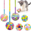 Picture of Cat Toys Ball, Woolen Yarn Cat Toy Balls with Bell and Cat Fuzzy Balls, Interactive Cat Toys for Indoor Cats and Kittens, Cat Kitten Chew Toys, 6 Pack