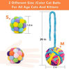 Picture of Cat Toys Ball, Woolen Yarn Cat Toy Balls with Bell and Cat Fuzzy Balls, Interactive Cat Toys for Indoor Cats and Kittens, Cat Kitten Chew Toys, 6 Pack