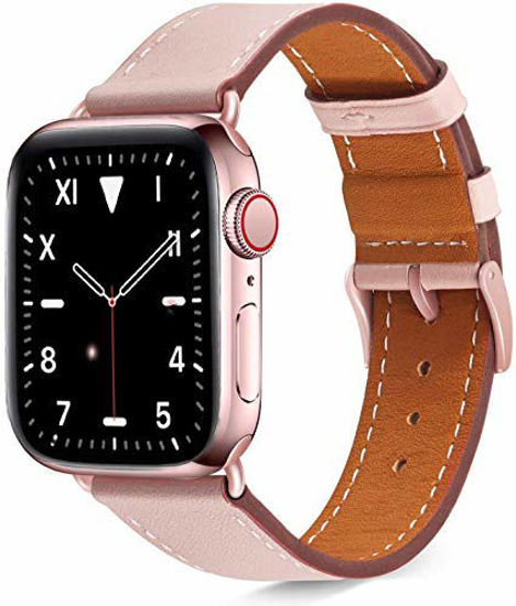 Leather Apple Watch 4 Band 44mm Women