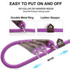 Picture of Fida Durable Slip Lead Dog Leash, Heavy Duty 1/2" x 6 FT Comfortable Strong Rope Slip Leash for Large, Medium & Small Dogs No Pulling Pet Training Leash with Highly Reflective Threads (Purple)