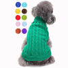 Picture of Small Dog Sweater, Warm Pet Sweater, Cute Knitted Classic Dog Sweaters for Small Dogs Girls Boys, Cat Sweater Dog Sweatshirt Clothes Coat Apparel for Small Dog Puppy Kitten Cat (Small, Green)