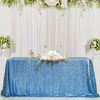 Picture of B-COOL Sequin Tablecloth Rectangle Baby Blue Shimmer for Wedding Christmas Birthday Decoration 50x50 Inch